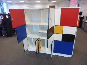 Delta Financial Services Mondrian Wall Storage