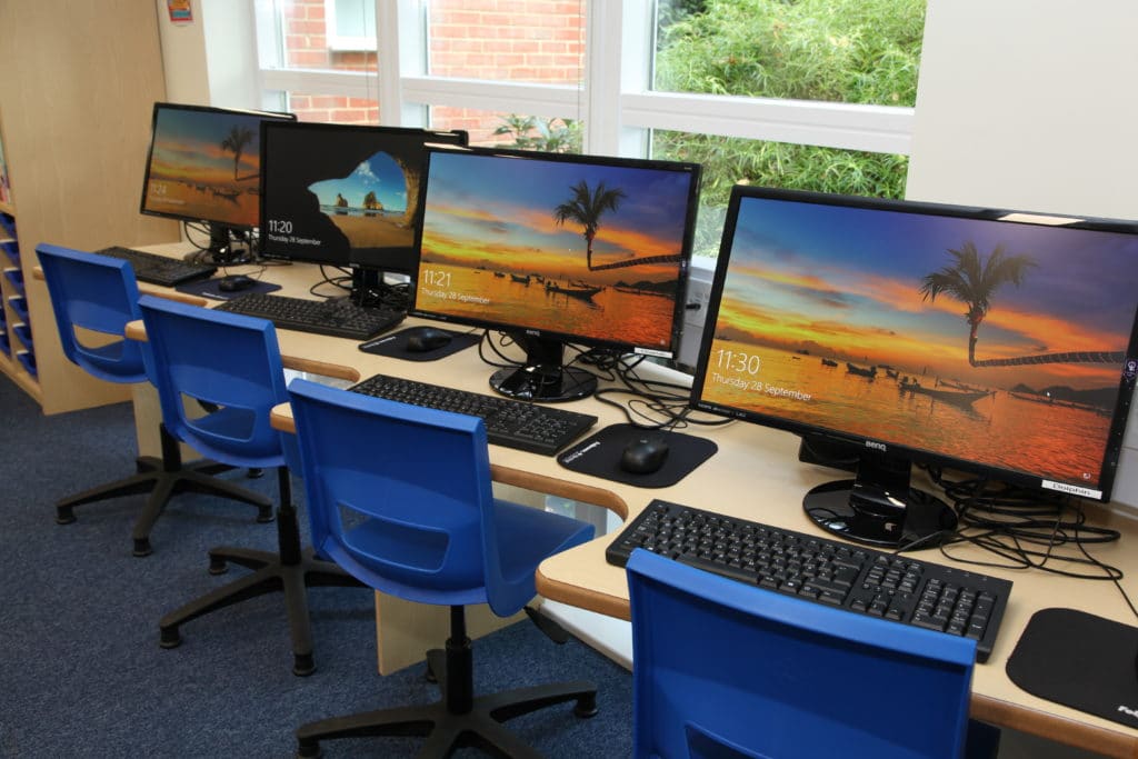 IT classroom furniture at Swanbourne House