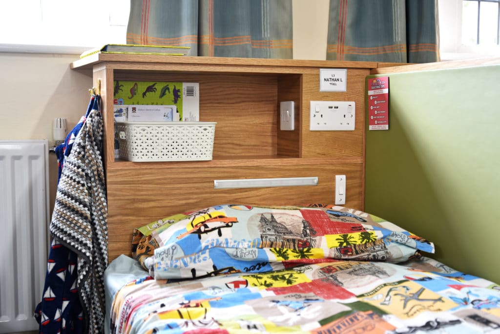 bespoke boarding accommodation furniture at Bishop's Stortford College