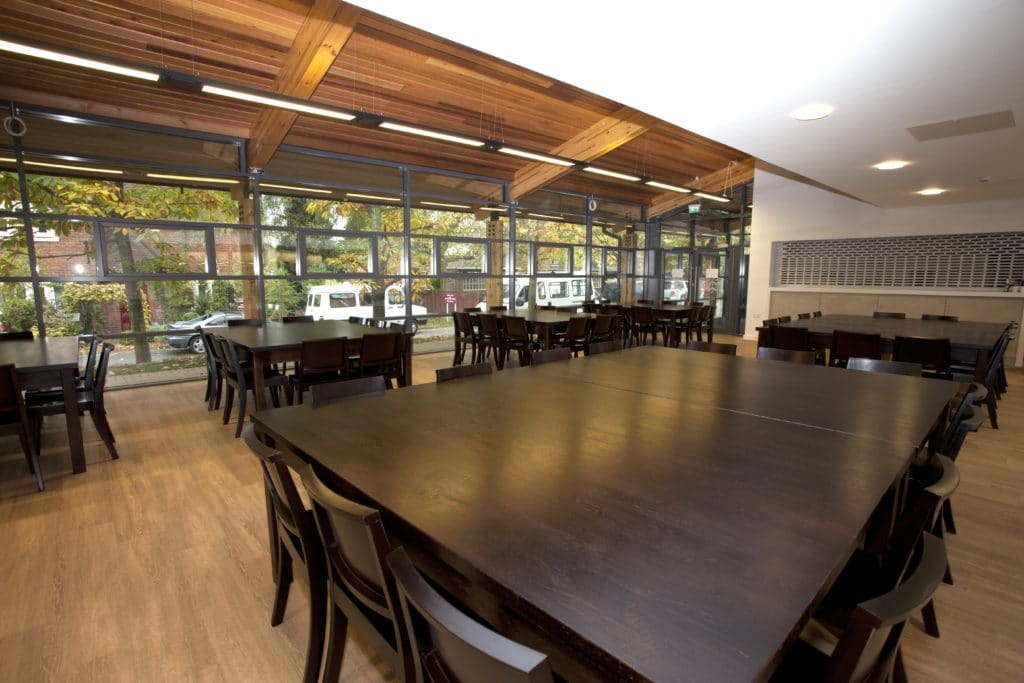 Bromsgrove School dining room furniture