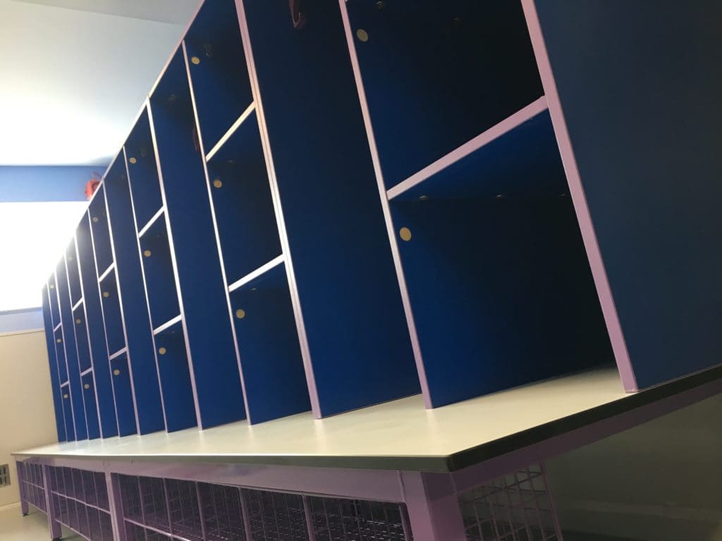 St Piran's School Changing Room