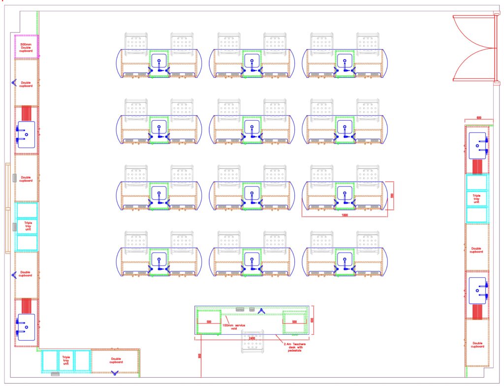 Witley Jones Science Lab Classroom Design Option1