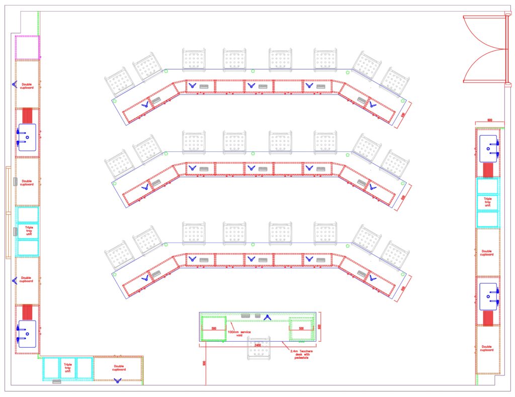 Witley Jones Science Lab Classroom Design Option3