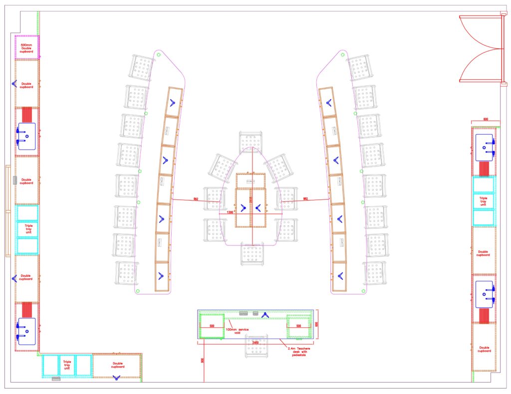 Witley Jones Science Lab Classroom Design Option4