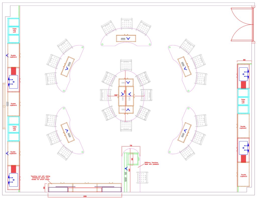 Witley Jones Science Lab Classroom Design Option5