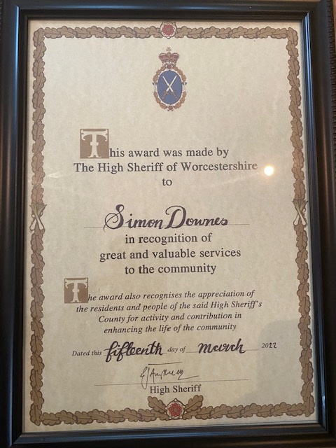 The High Sheriff of Worcestershire award