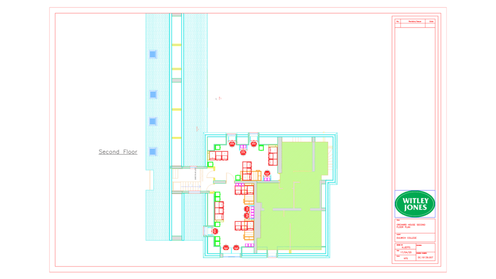 Dulwich College The Orchard House furniture second floor plan