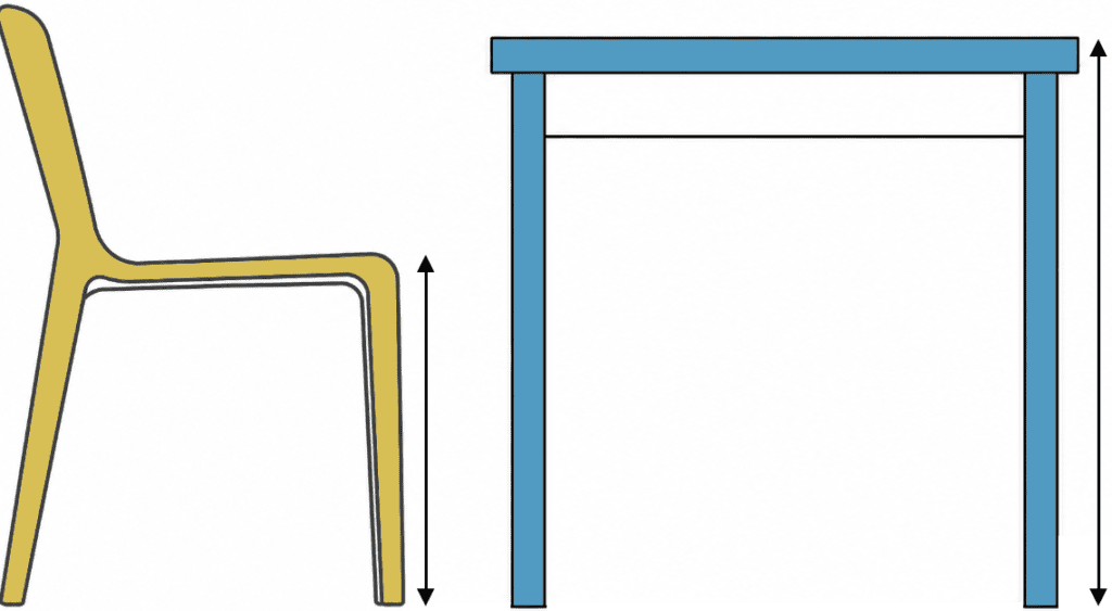 Chair and table illustration