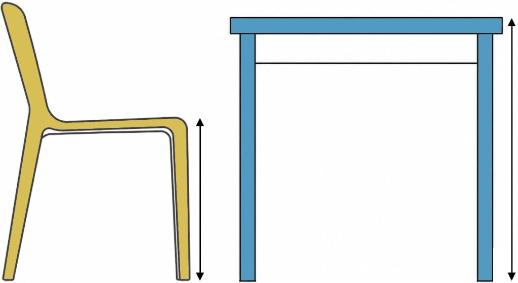 Chair and table illustration